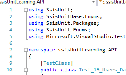 Featured image of post Writing ssisUnit test using API